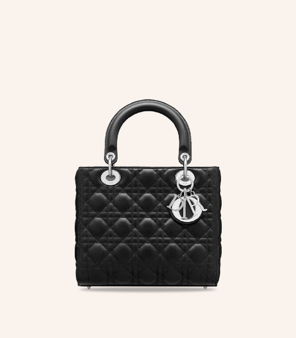 Tas Dior Medium Lady Dior Bag Cannage Lambskin