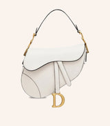 Tas Dior Saddle Bag Ecru Grained Calfskin