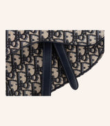 Tas Dior Saddle Bag Blue Oblique Jacquard