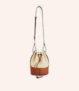 Tas Loewe Small Balloon Bag in Canvas and Calfskin