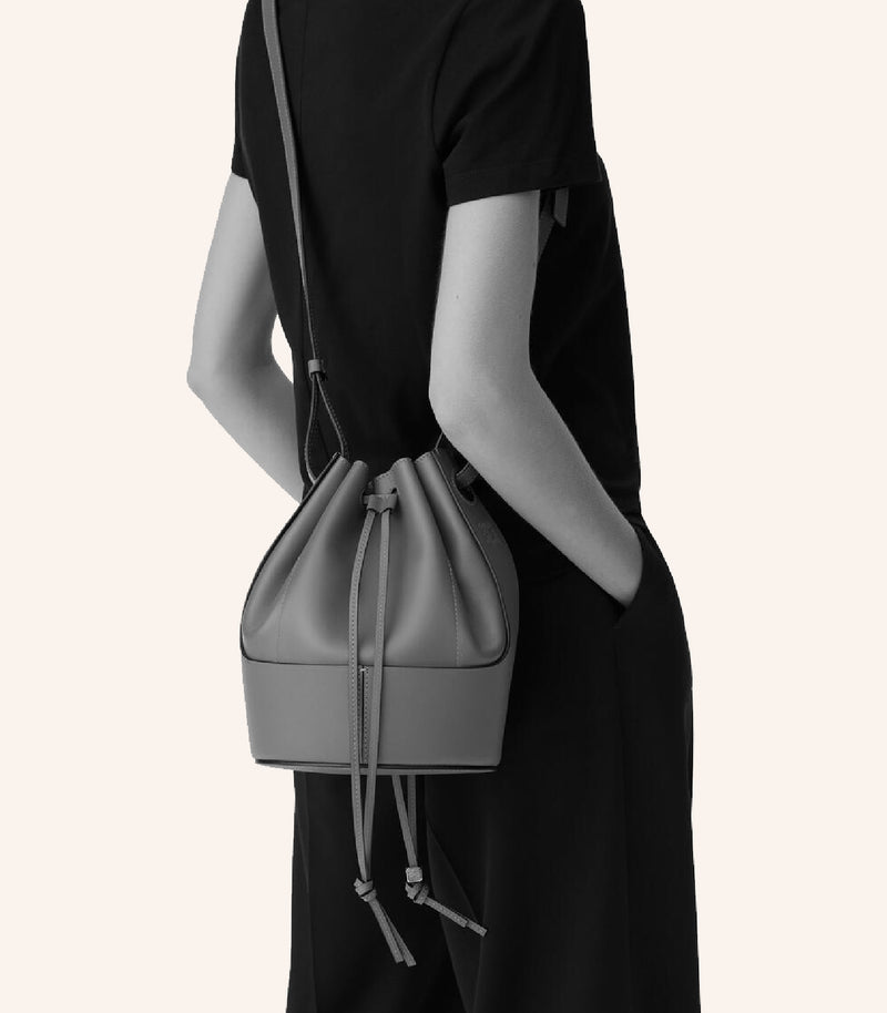 Tas Loewe Small Balloon Bag in Canvas and Calfskin