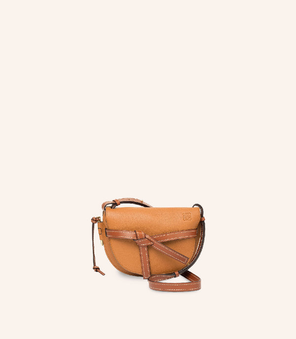 Tas Loewe Small Gate Bag Grained Calfskin