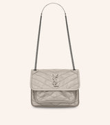 Tas YSL Saint Laurent Niki Baby In Crinkled Vintage Leather